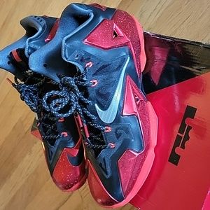 Nike LeBron XI Miami Heat 10.5 Metallic